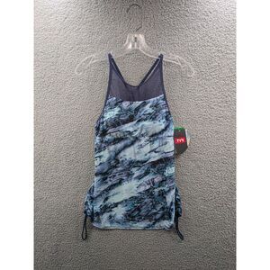 *NEW* TYR Womens Tessa Blue High Neck Cross back Tankini Top sz 8 style TTESHA7A